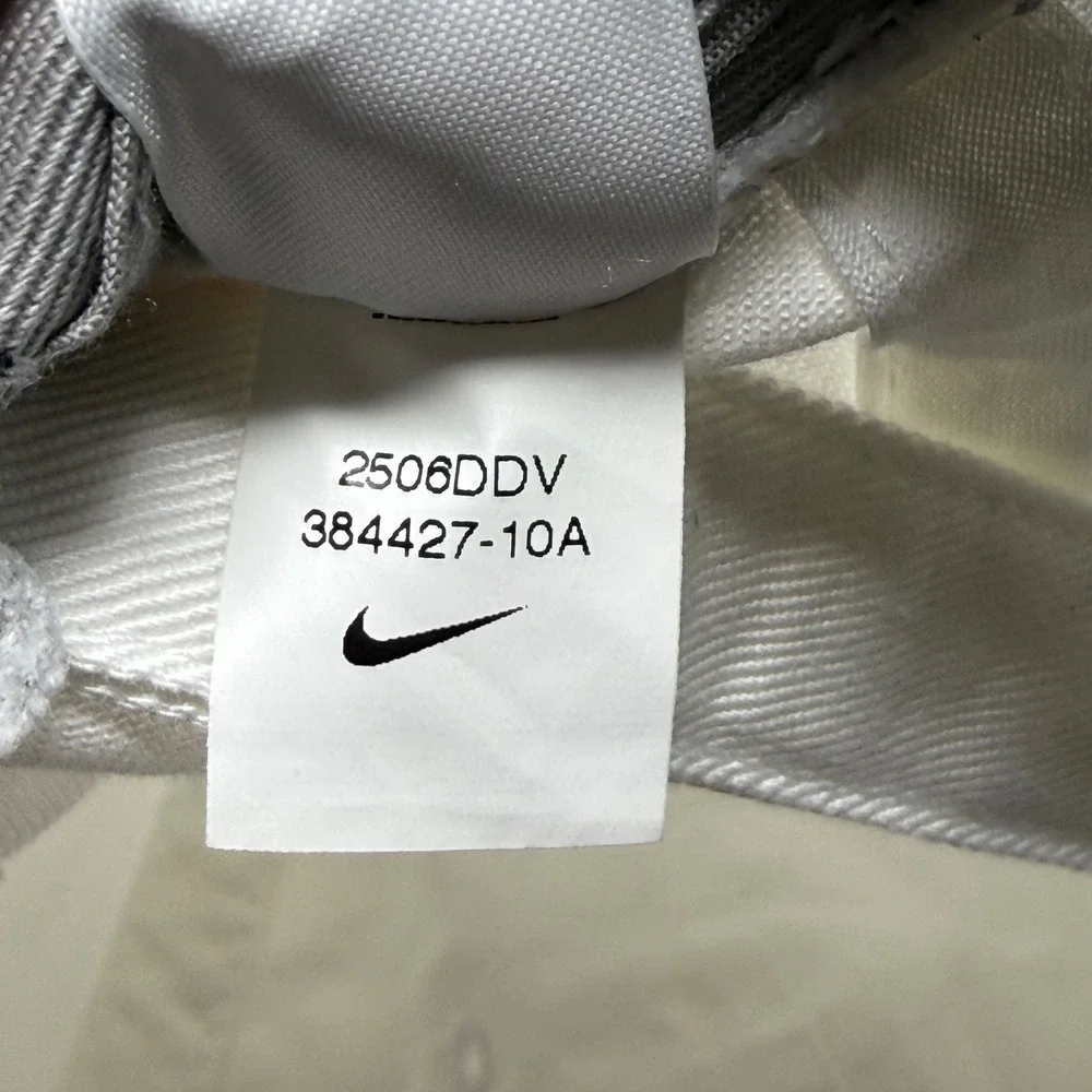 Nike Heritage86 Houston Script Adjustable Hat White Red Cotton Cap‎ 384427-10A